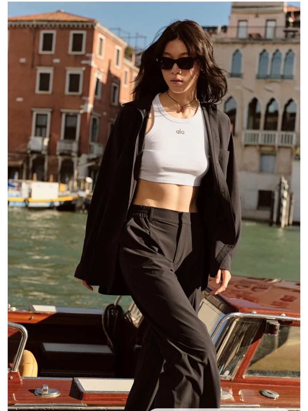 ALO High-Waist Pursuit Trouser - XS - Worn Twice